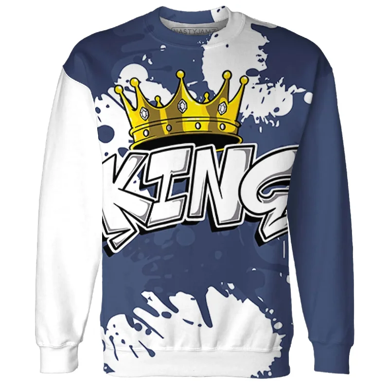 NastyJamz Low Diffused Blue 11s Sweatshirt Match KING All-Over Print