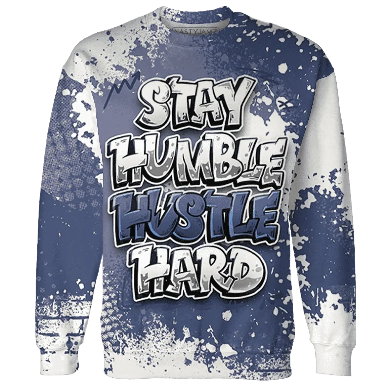 NastyJamz Low Diffused Blue 11s Sweatshirt Match Stay Humble Hustle Hard All-Over Print