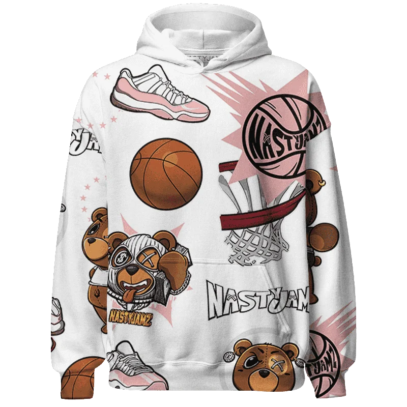 NastyJamz Low Legend Pink 11s Hoodie Match BER Icon Wallpapers All-Over Print