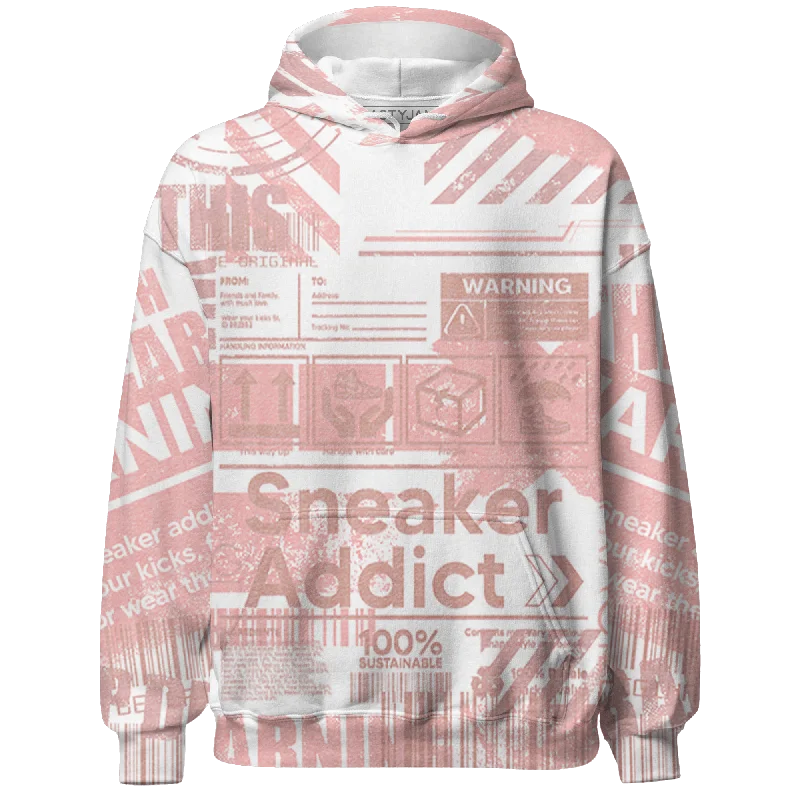 NastyJamz Low Legend Pink 11s Hoodie Match Sneaker Addict Warning All-Over Print