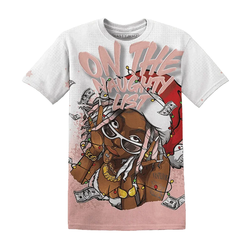 All-Season Unisex Clothing Collection Low Legend Pink 11s NastyJamz T-Shirt Match Xmas Naughty List All-Over Print