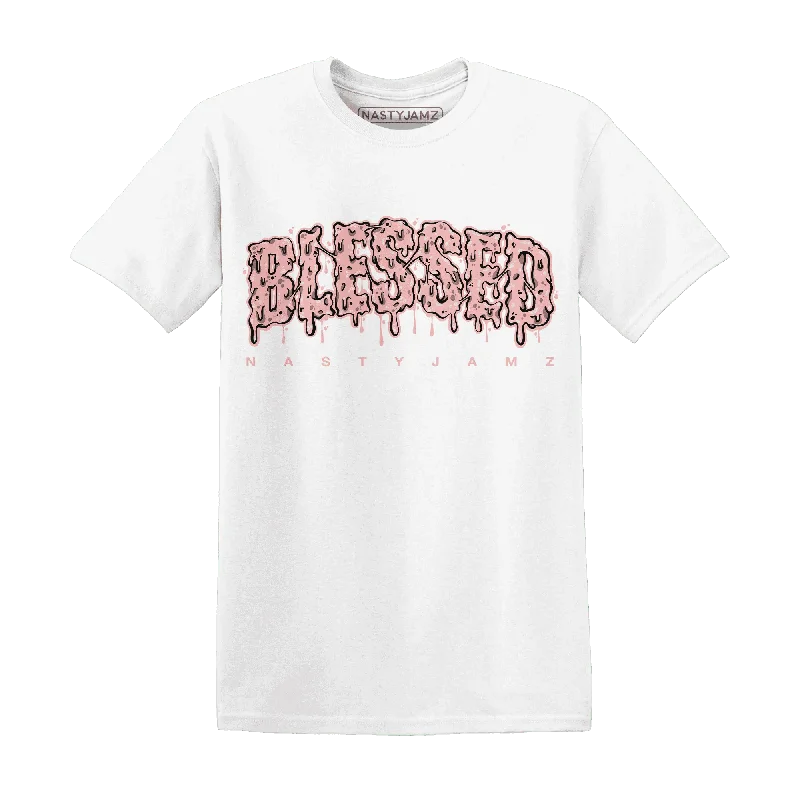 NastyJamz Low Legend Pink 11s T-Shirt Match Blessed Text