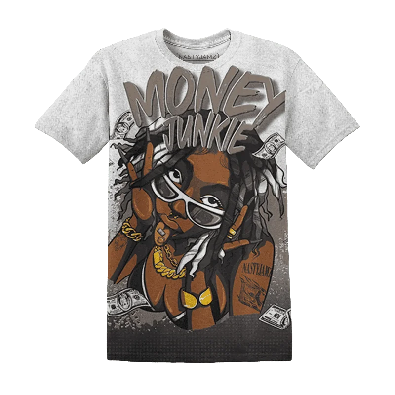 Chic And Contemporary Unisex Clothing Choices NastyJamz Low Mocha 1s T-Shirt Match Money Junkie All-Over Print