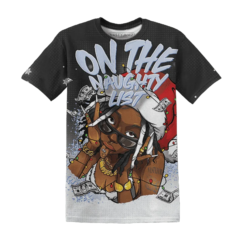 Casual Yet Sophisticated Unisex Fashion Low Space Jamz 11s NastyJamz T-Shirt Match Xmas Naughty List All-Over Print