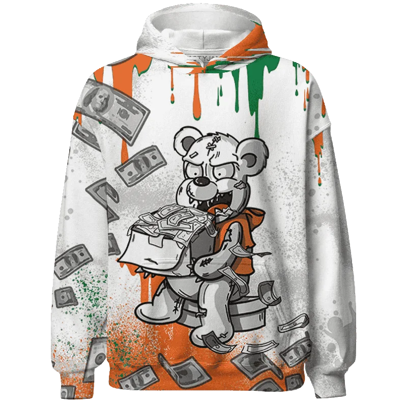 NastyJamz MAM Hurricanes 5s Hoodie Match Cash Money Splash Paint All-Over Print