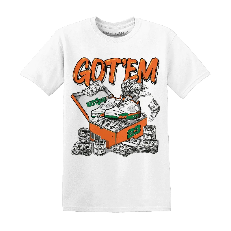 NastyJamz MAM Hurricanes 5s T-Shirt Match Dollar Sneaker Box