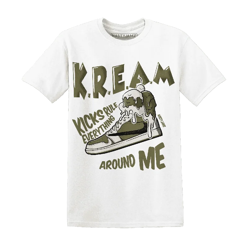 Medium Olive 1s NastyJamz T-Shirt Match Kream Sneaker