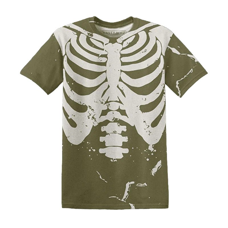 Chic And Contemporary Unisex Clothing Choices NastyJamz Medium Olive 1s T-Shirt Match Skeleton Y2k All-Over Print