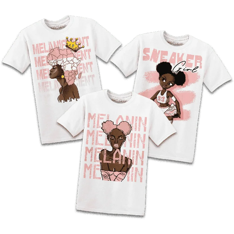 NastyJamz Melanin Girl's T-Shirt To Match Low Legend Pink 11s