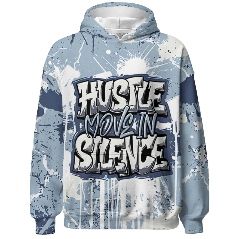 NastyJamz Mid Diffused Blue Grey 1s Hoodie Match Hustle Move In Silence All-Over Print