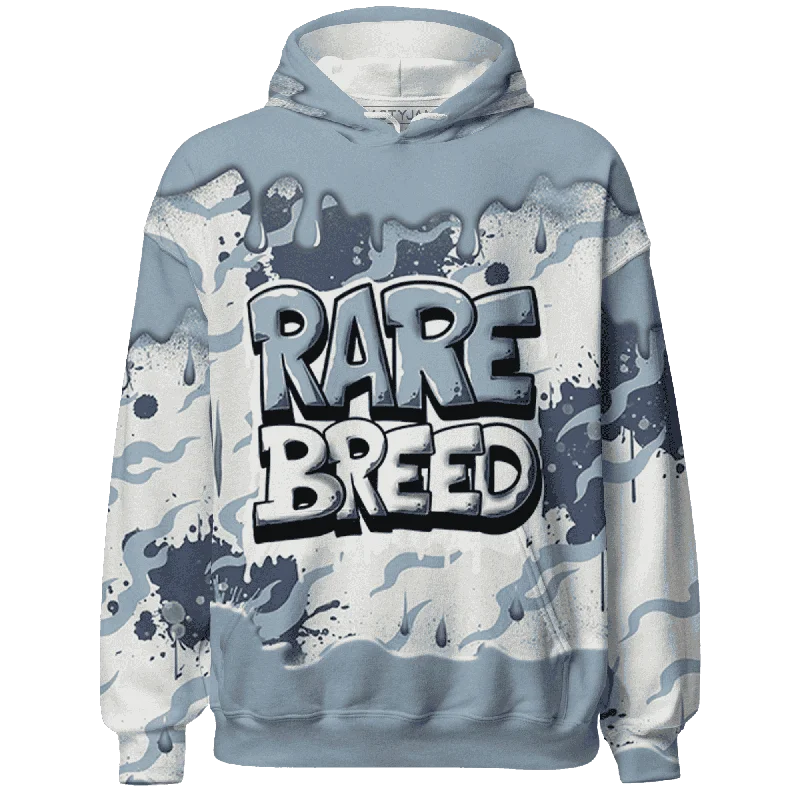 NastyJamz Mid Diffused Blue Grey 1s Hoodie Match Rare Breed Drippin All-Over Print