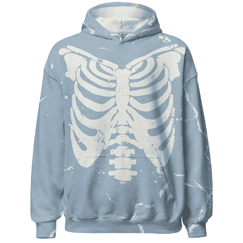 NastyJamz Mid Diffused Blue Grey 1s Hoodie Match Skeleton Y2k All-Over Print