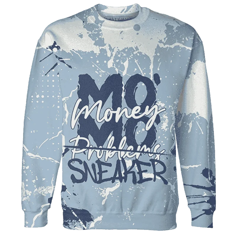 NastyJamz Mid Diffused Blue Grey 1s Sweatshirt Match MO sneaker All-Over Print