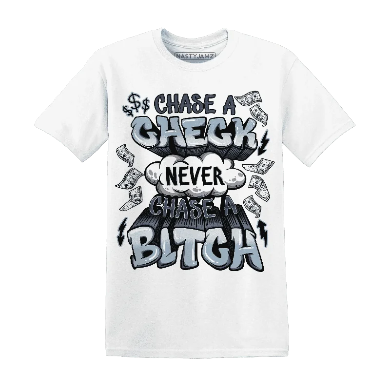 NastyJamz Mid Diffused Blue Grey 1s T-Shirt Match Chase A Check