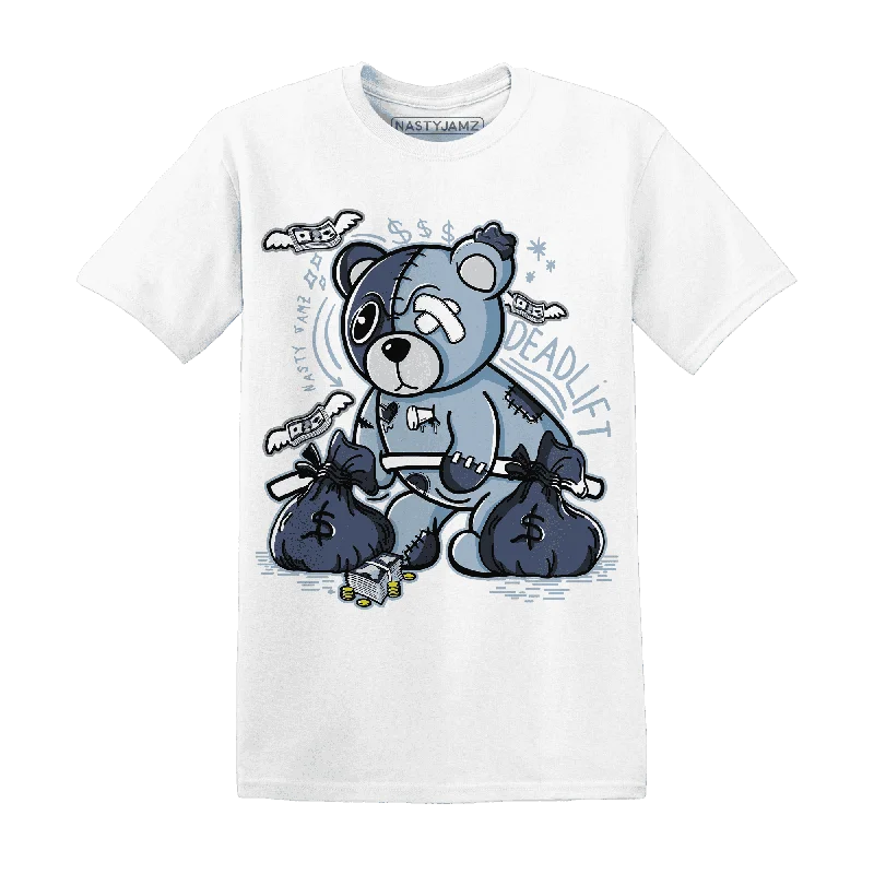 NastyJamz Mid Diffused Blue Grey 1s T-Shirt Match Deadlift BER