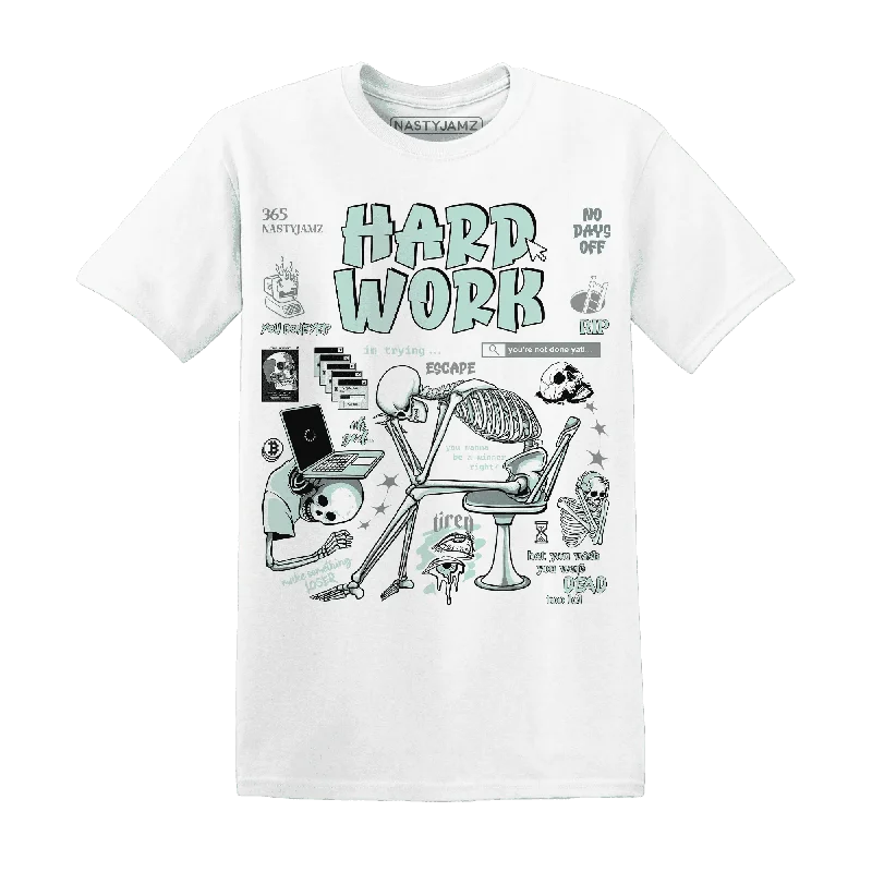 NastyJamz AF 1 Low Jade Ice White T-Shirt Match Hard Work