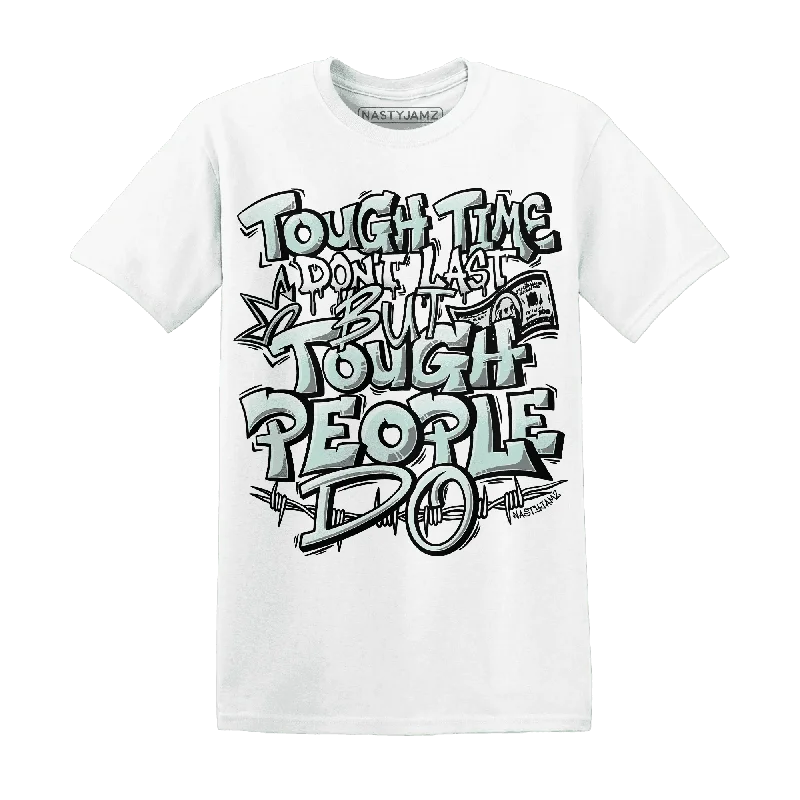 NastyJamz AF 1 Low Jade Ice White T-Shirt Match Tough People Never Fall