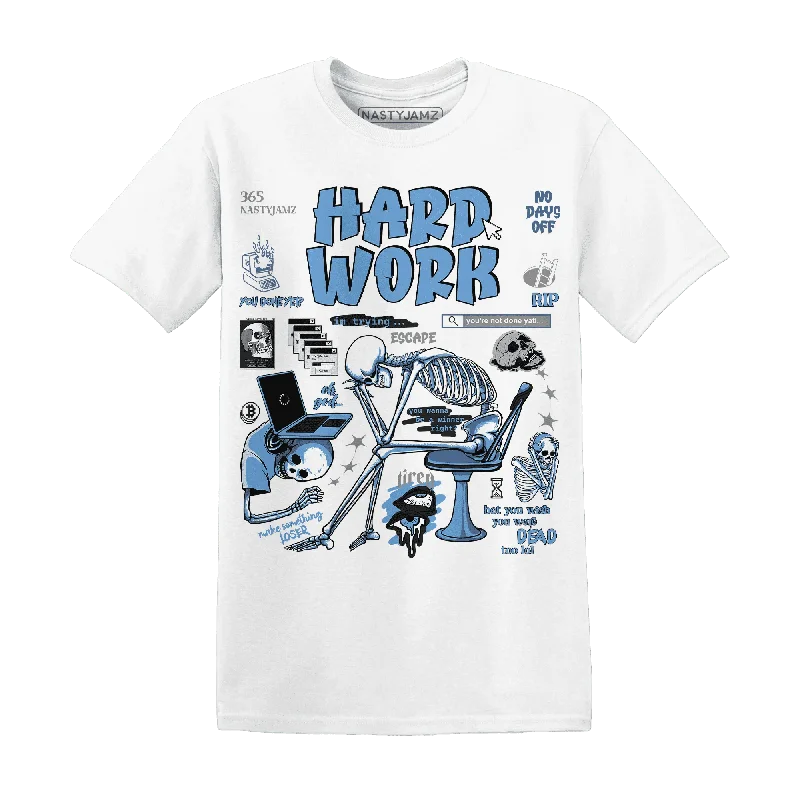 NastyJamz AM Plus Black Univercitii Blue T-Shirt Match Hard Work