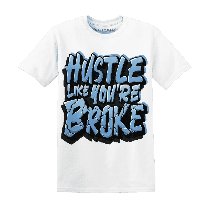 NastyJamz AM Plus Black Univercitii Blue T-Shirt Match Hustle Like Broke