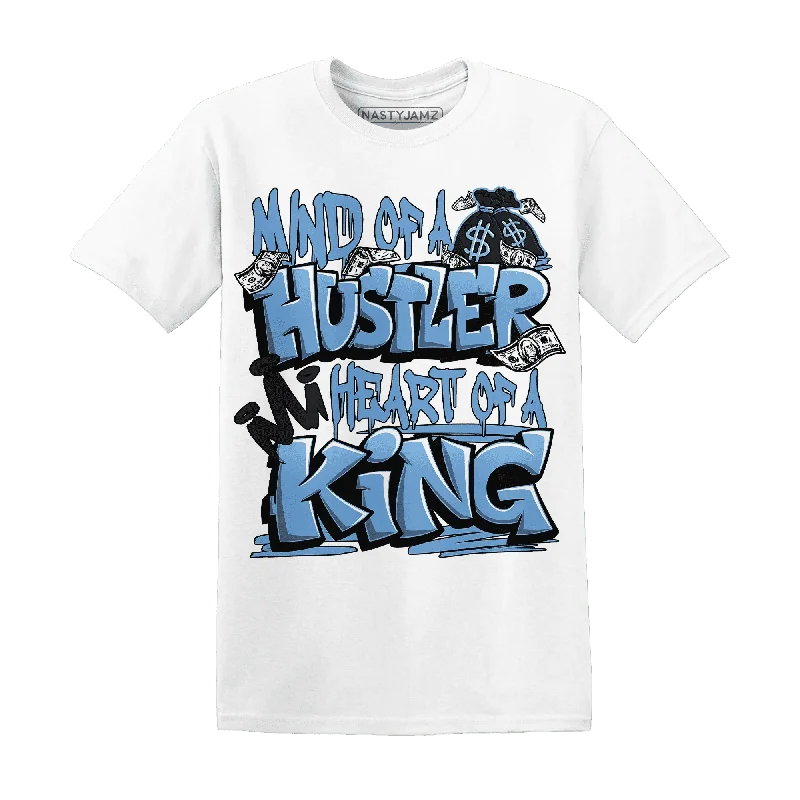 NastyJamz AM Plus Black Univercitii Blue T-Shirt Match Hustler Heart King