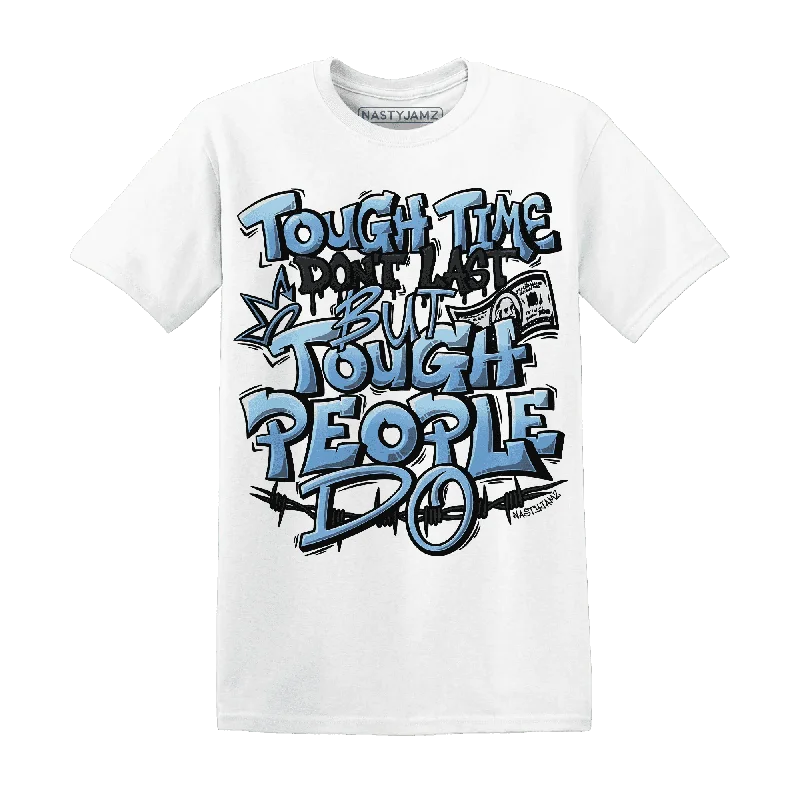 NastyJamz AM Plus Black Univercitii Blue T-Shirt Match Tough People Never Fall