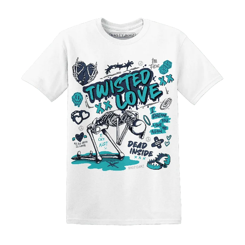 NastyJamz AM Plus Drift Midnight Navy Total Orange Dusty Cactus T-Shirt Match Twisted Love