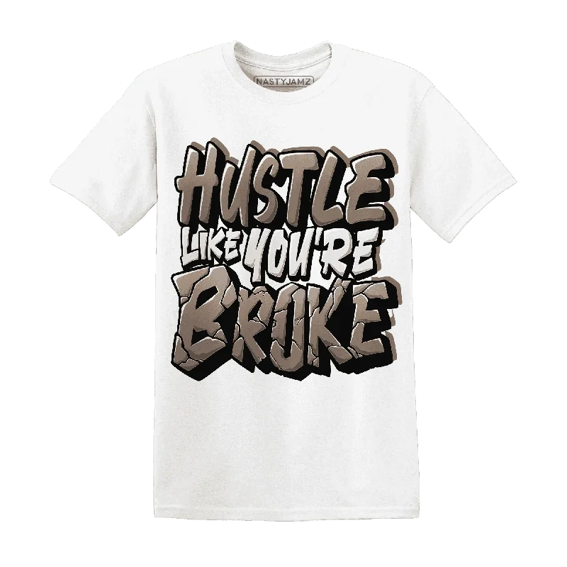 NastyJamz Low Mocha 1s T-Shirt Match Hustle Like Broke