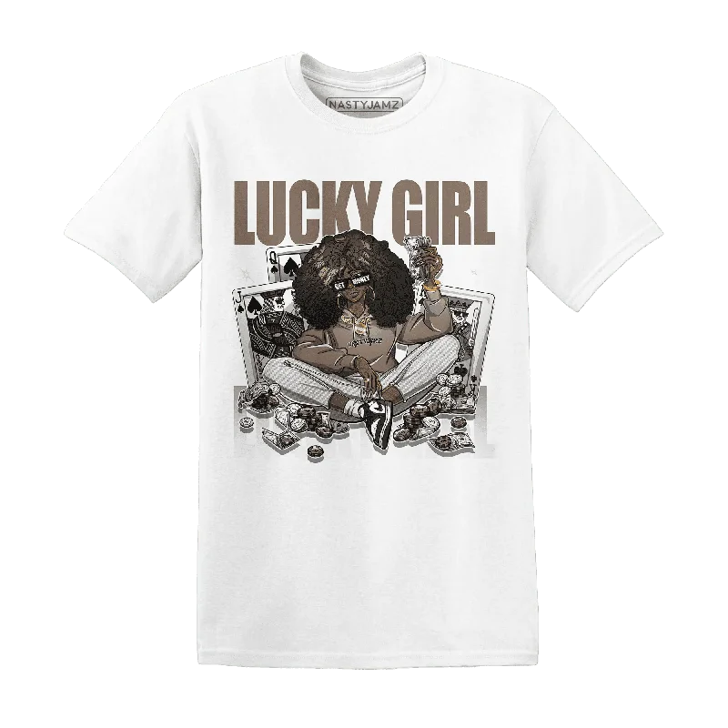 NastyJamz Low Mocha 1s T-Shirt Match Lucky Girl