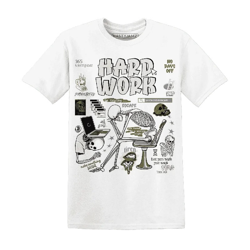 NastyJamz Medium Olive 1s T-Shirt Match Hard Work