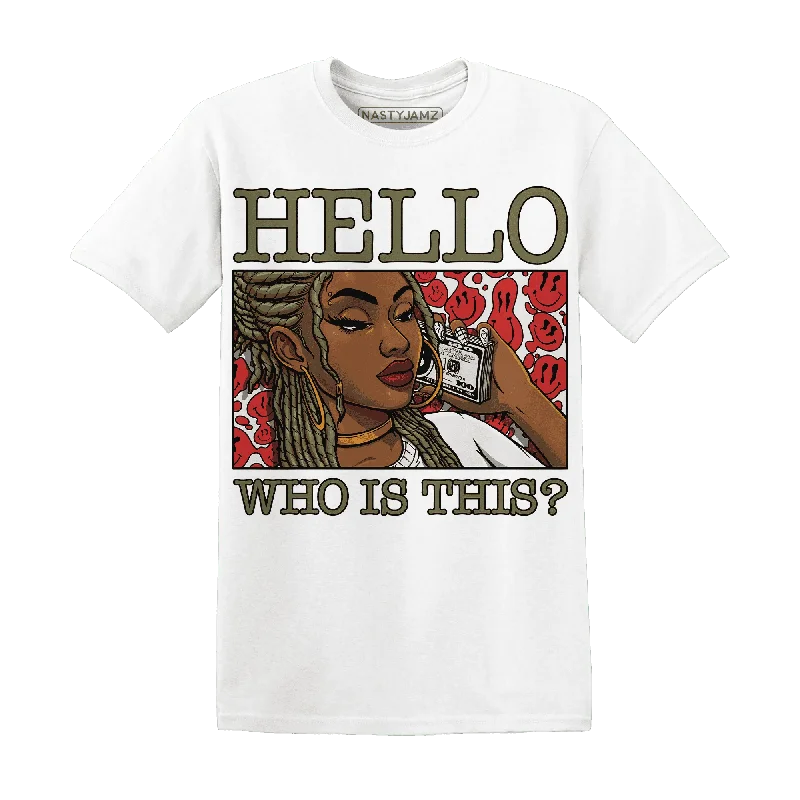 NastyJamz Medium Olive 1s T-Shirt Match Hello Girl