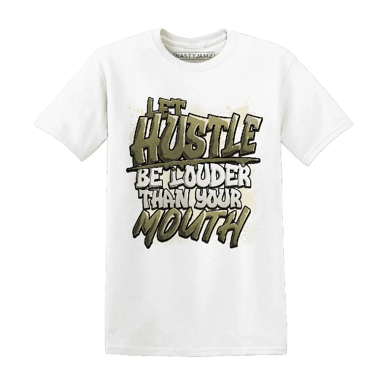 NastyJamz Medium Olive 1s T-Shirt Match Hustle Louder