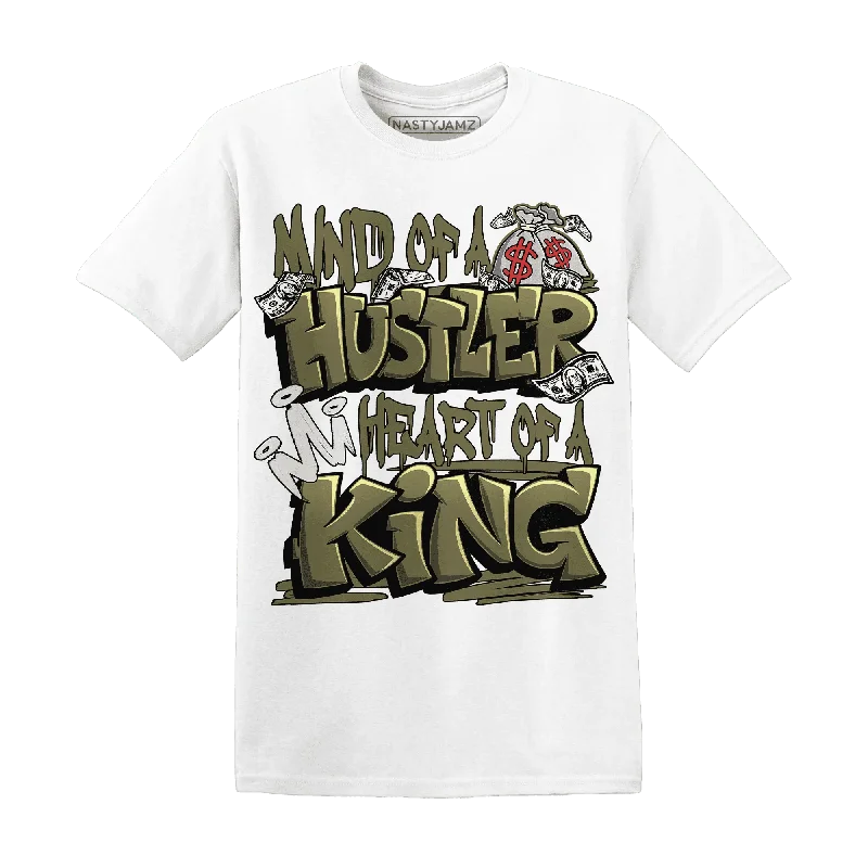 NastyJamz Medium Olive 1s T-Shirt Match Hustler Heart King