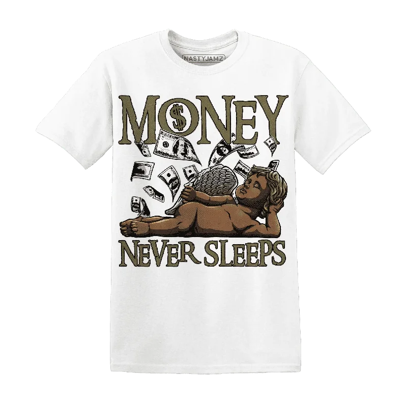 NastyJamz Medium Olive 1s T-Shirt Match Money Never Sleeps