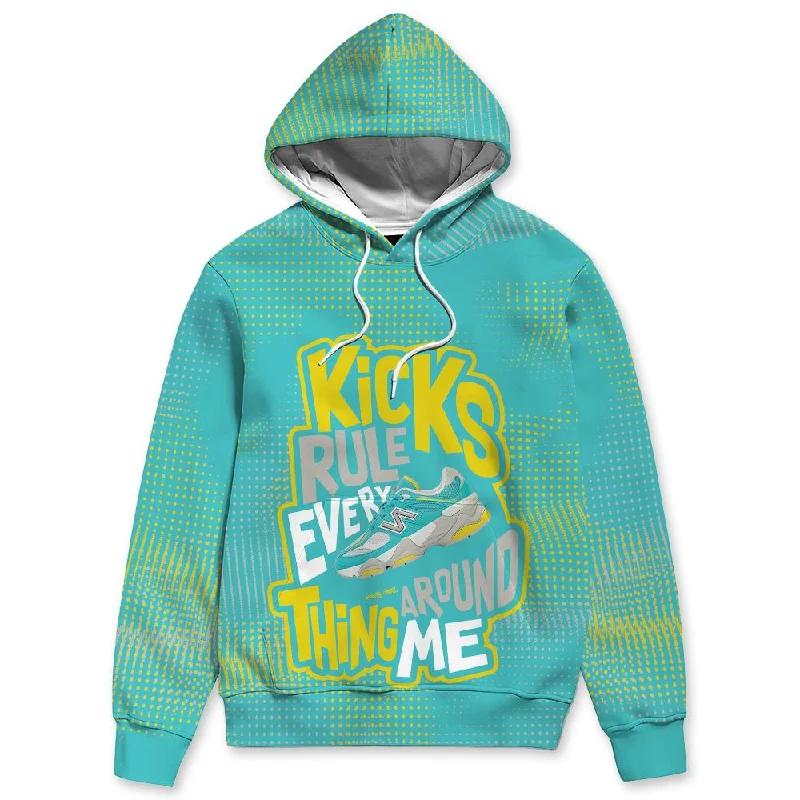 NBL Cyan Burst 9060 NastyJamz Hoodie Match Kicks Rule All-Over Print