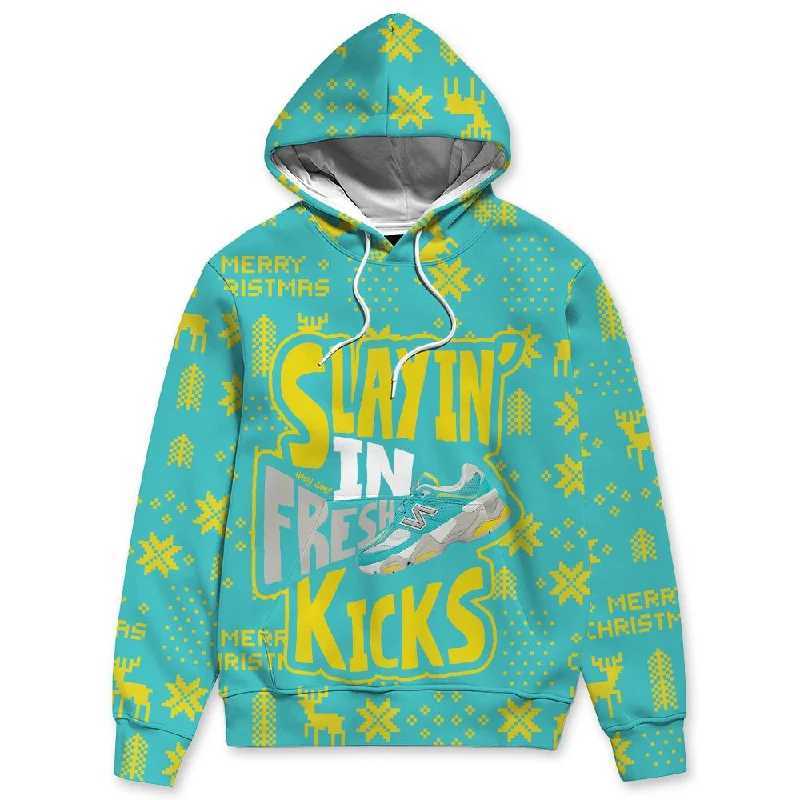 NBL Cyan Burst 9060 NastyJamz Hoodie Match Slayin Kicks All-Over Print