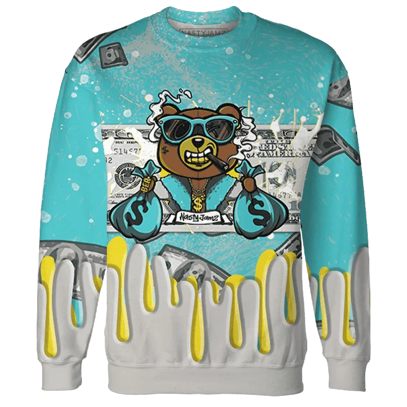 NastyJamz NBL Cyan Burst 9060 Sweatshirt Match BER Dollar All-Over Print