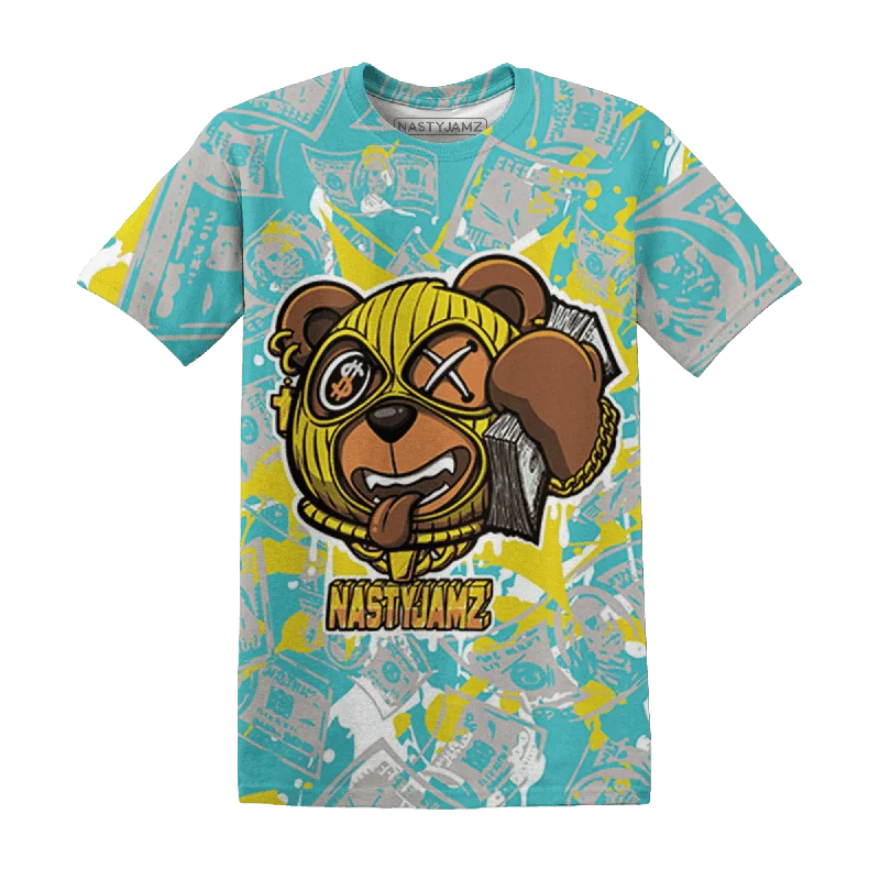 Breathable And Lightweight Unisex Wear NastyJamz NBL Cyan Burst 9060 T-Shirt Match Money Motive BER All-Over Print