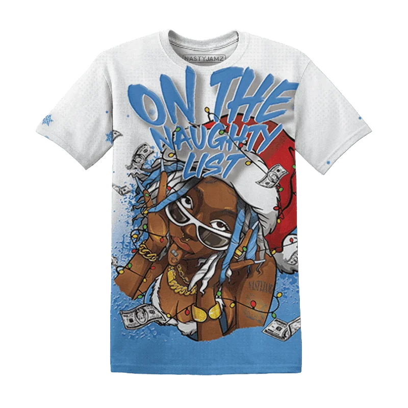 Functional And Stylish Unisex Outerwear nivercitii Carolina Blue 17s NastyJamz T-Shirt Match Xmas Naughty List All-Over Print