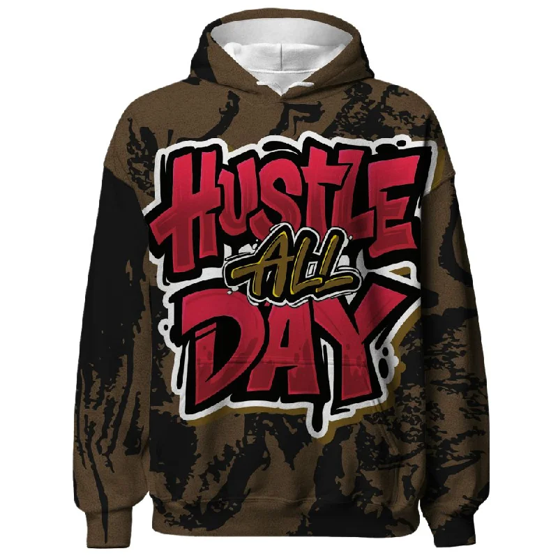 Olive 9s NastyJamz Hoodie Match Hustle All Day All-Over Print