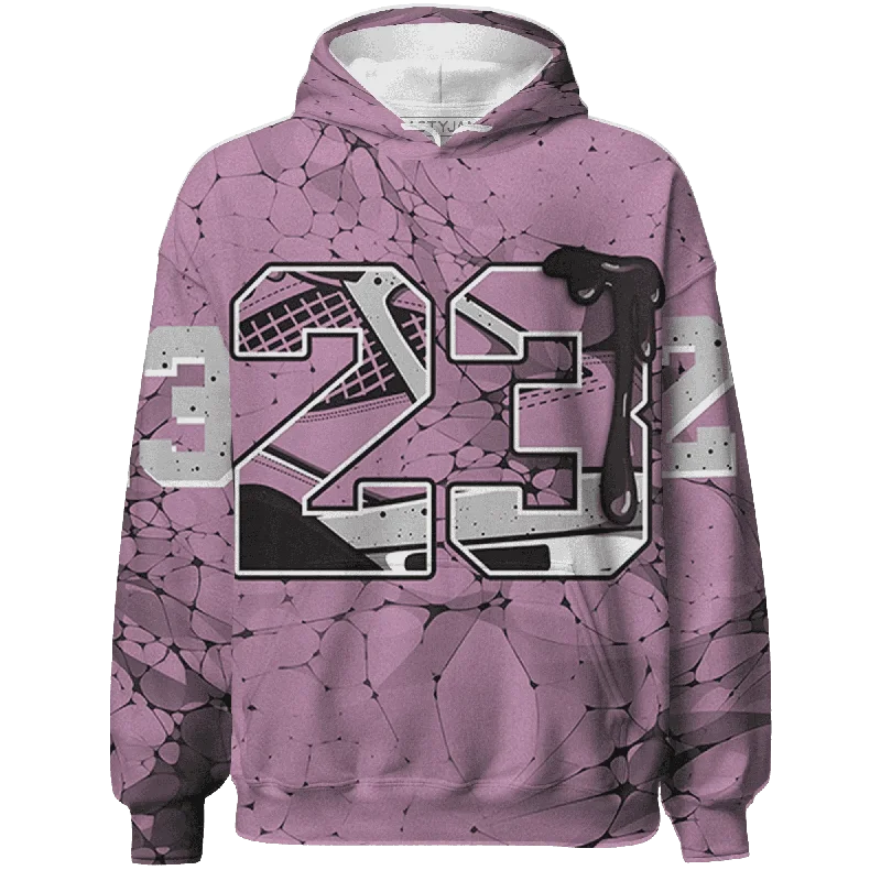 Orchid Neutral Grey Black White 4s NastyJamz Hoodie Match 23 Sneaker All-Over Print