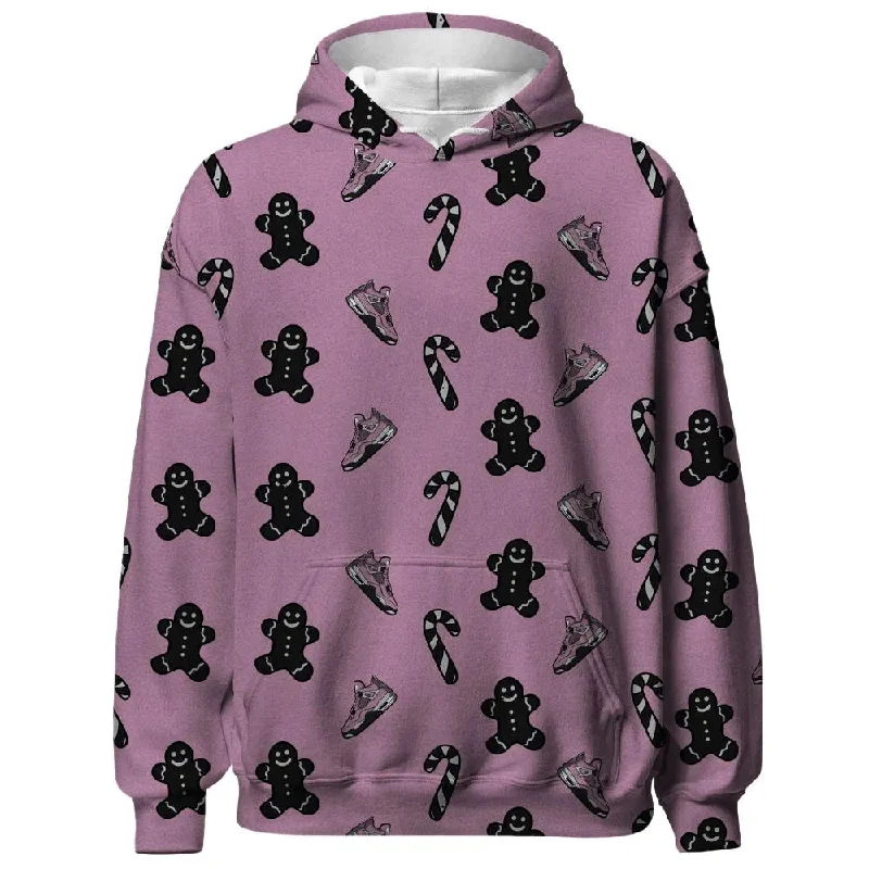 Orchid Neutral Grey Black White 4s NastyJamz Hoodie Match Candy Cookie Kicks All-Over Print