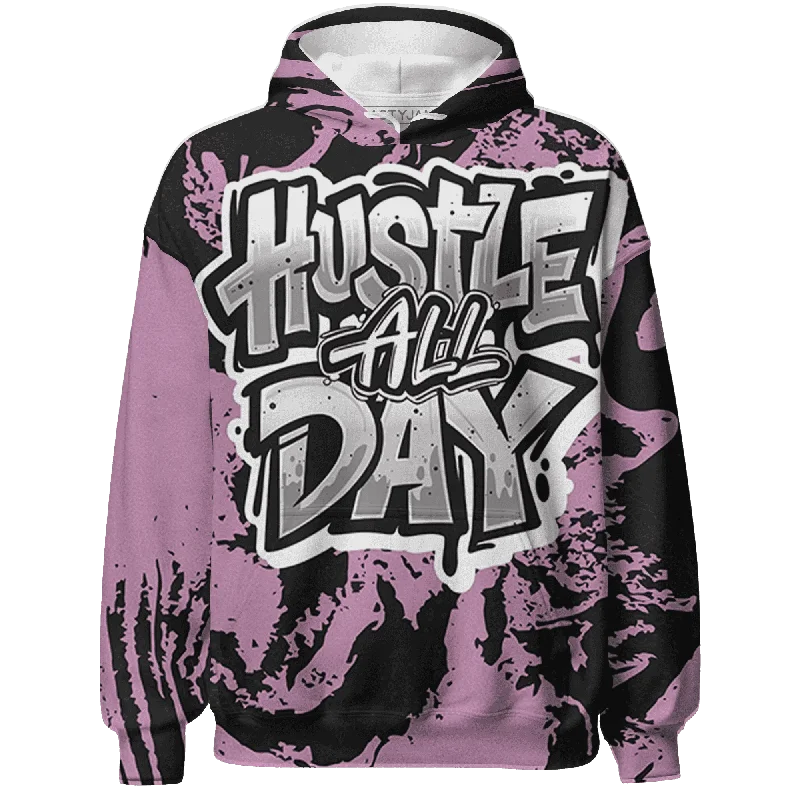 Orchid Neutral Grey Black White 4s NastyJamz Hoodie Match Hustle All Day All-Over Print