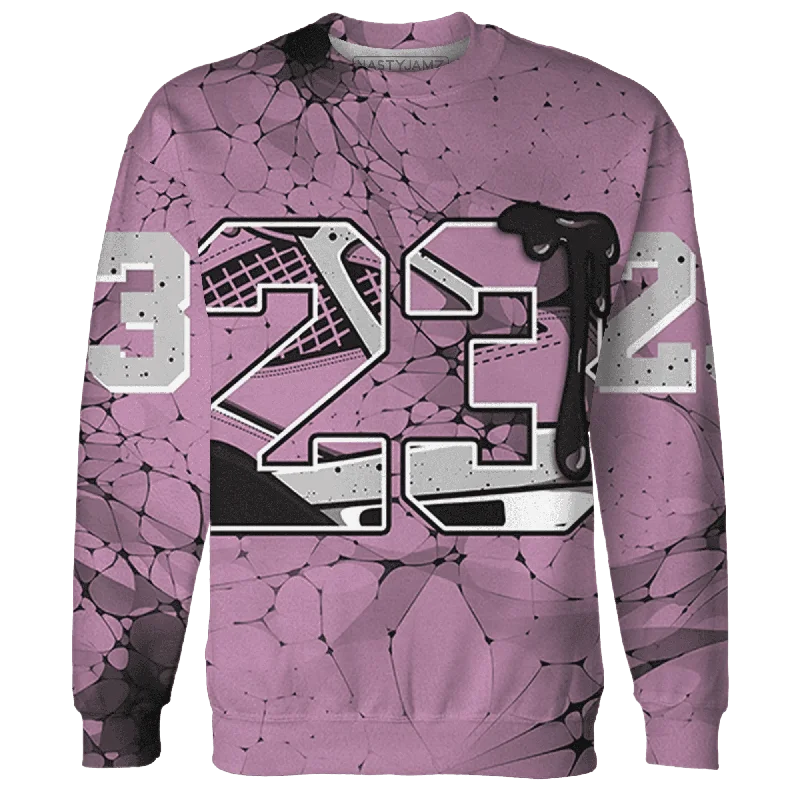 Orchid Neutral Grey Black White 4s NastyJamz Sweatshirt Match 23 Sneaker All-Over Print