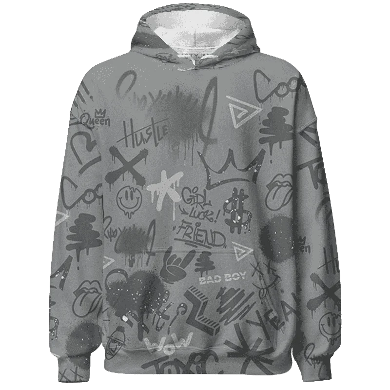 NastyJamz Paris Cement Olympics 4s Hoodie Match Graffiti King Doodle Style All-Over Print