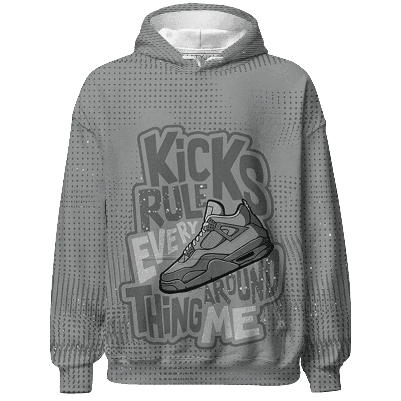 NastyJamz Paris Cement Olympics 4s Hoodie Match Kicks Rule All-Over Print