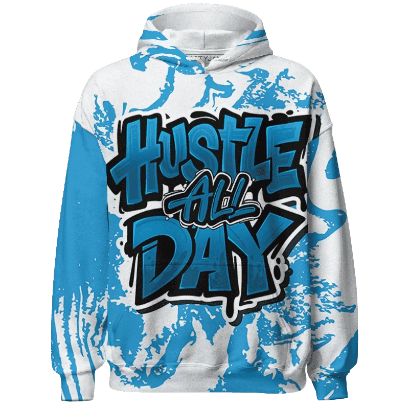 NastyJamz Powder Blue 9s Hoodie Match Hustle All Day All-Over Print