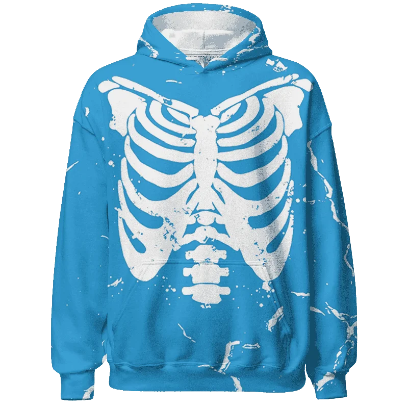 NastyJamz Powder Blue 9s Hoodie Match Skeleton Y2k All-Over Print