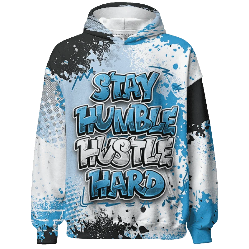 NastyJamz Powder Blue 9s Hoodie Match Stay Humble Hustle Hard All-Over Print