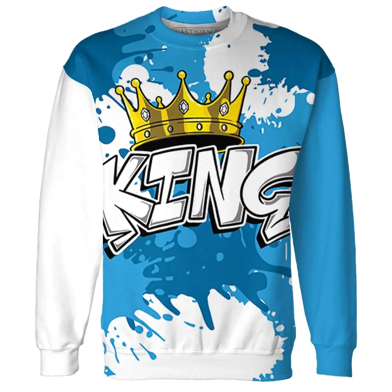 NastyJamz Powder Blue 9s Sweatshirt Match KING All-Over Print