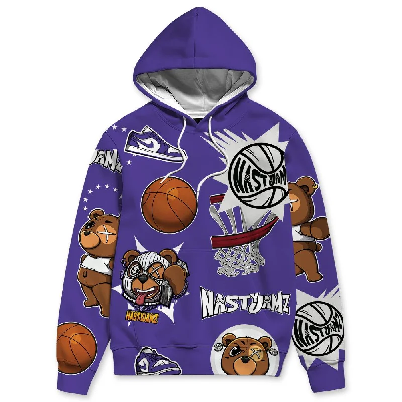 Psychic Purple 1s NastyJamz Hoodie Match BER Icon Wallpapers All-Over Print